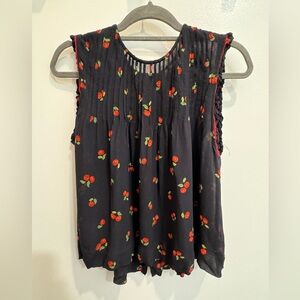 Black Farm Rio pitanga sheer sleeveless top